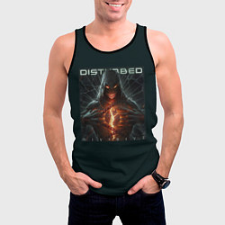 Майка-безрукавка мужская Disturbed divisive, цвет: 3D-черный — фото 2