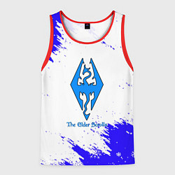 Мужская майка без рукавов Скайрим зима