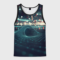 Майка-безрукавка мужская Кибернетическое пространство, цвет: 3D-черный