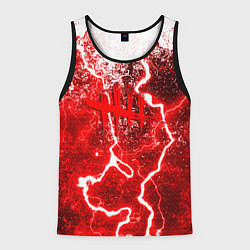 Майка-безрукавка мужская Dead by daylight молнии в красках, цвет: 3D-черный