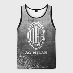 Майка-безрукавка мужская AC Milan - grey gradient, цвет: 3D-черный