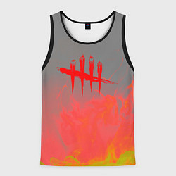 Мужская майка без рукавов Dead by Daylight logo fire