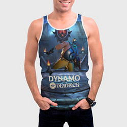 Майка-безрукавка мужская Deadlock Dynamo, цвет: 3D-белый — фото 2