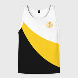 Мужская майка без рукавов Сокрушу пред ним врагов его малый желтый КЦК Никол