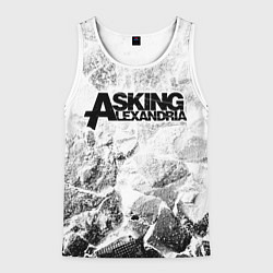 Майка-безрукавка мужская Asking Alexandria white graphite, цвет: 3D-белый