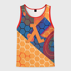 Мужская майка без рукавов Half life hexagon steel