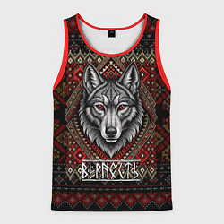Мужская майка без рукавов Верность волк Славянский