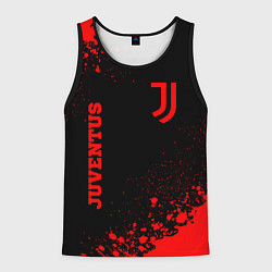 Мужская майка без рукавов Juventus - red gradient вертикально