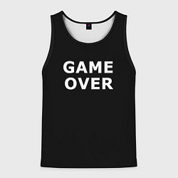 Мужская майка без рукавов Game over white logo
