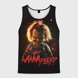 Мужская майка без рукавов Chucky wanna play?