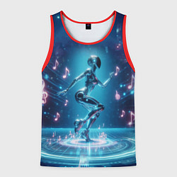 Мужская майка без рукавов Cyber robot girl - ai art fantasy