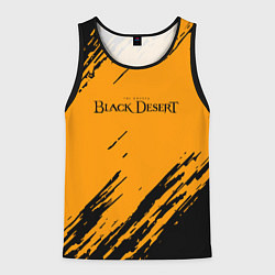 Мужская майка без рукавов Black desert краски абстракция