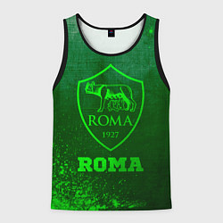 Майка-безрукавка мужская Roma - green gradient, цвет: 3D-черный