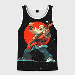 Мужская майка без рукавов Рокер Дед Мороз