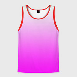 Майка-безрукавка мужская Gradient color pink, цвет: 3D-красный