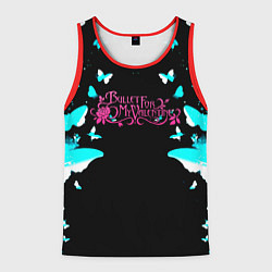 Мужская майка без рукавов Bullet for my valentine бабочки