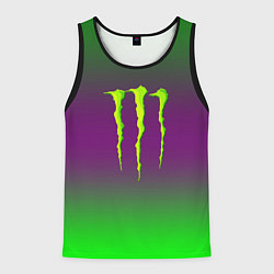 Майка-безрукавка мужская Monster energy gradient, цвет: 3D-черный