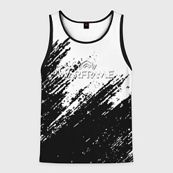 Мужская майка без рукавов Warframe штриховка красок