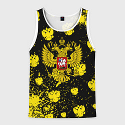 Мужская майка без рукавов Жёлтые краски герб