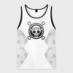 Мужская майка без рукавов One Piece white poly