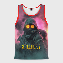 Мужская майка без рукавов Stalker 2 радиоактивный дым