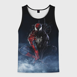 Мужская майка без рукавов Веном и Человек-паук