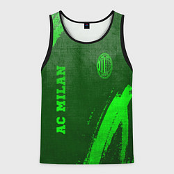 Мужская майка без рукавов AC Milan - green gradient вертикально