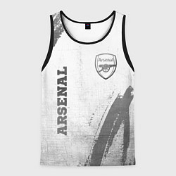 Мужская майка без рукавов Arsenal - white gradient вертикально