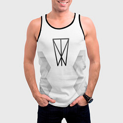 Майка-безрукавка мужская Within Temptation white poly, цвет: 3D-черный — фото 2