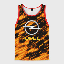 Мужская майка без рукавов Opel штрихи огненные
