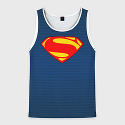 Майка-безрукавка мужская Человек из стали - Супермен, цвет: 3D-белый