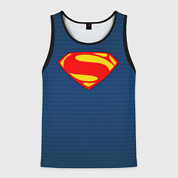Майка-безрукавка мужская Человек из стали - Супермен, цвет: 3D-черный