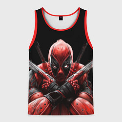 Майка-безрукавка мужская Bloody Deadpool, цвет: 3D-красный