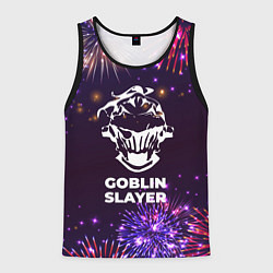Майка-безрукавка мужская Праздничный Goblin Slayer, цвет: 3D-черный