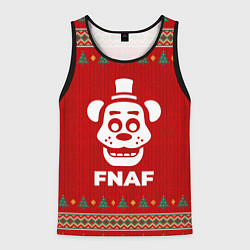Майка-безрукавка мужская FNAF new year, цвет: 3D-черный