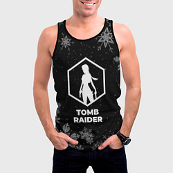 Майка-безрукавка мужская Снежный Tomb Raider, цвет: 3D-черный — фото 2