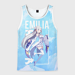 Мужская майка без рукавов Эмилия Re:Zero