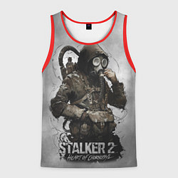 Майка-безрукавка мужская S t a l k e r 2 Heart of Chornobyl, цвет: 3D-красный