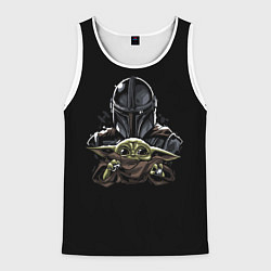 Мужская майка без рукавов Мандолорец - Грогу
