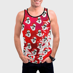 Майка-безрукавка мужская Funny Santa clown Art in blood, цвет: 3D-черный — фото 2