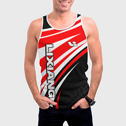 Майка-безрукавка мужская Lixiang- red sport uniform, цвет: 3D-белый — фото 2
