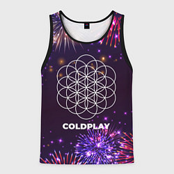 Мужская майка без рукавов Праздничный Coldplay