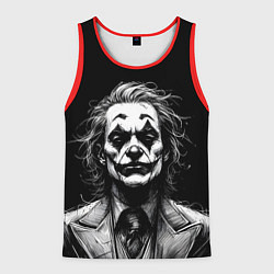 Майка-безрукавка мужская Joker - clown, цвет: 3D-красный