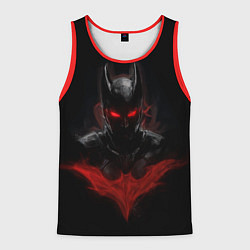 Майка-безрукавка мужская Neon Batman in the dark, цвет: 3D-красный
