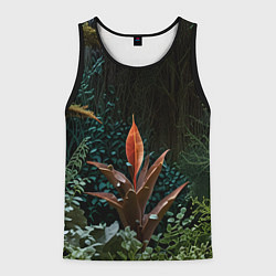 Мужская майка без рукавов Объемные растения