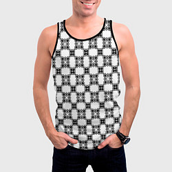 Майка-безрукавка мужская Готический орнамент, цвет: 3D-черный — фото 2