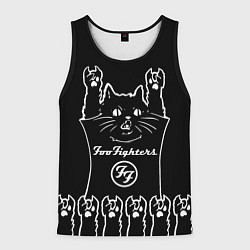 Мужская майка без рукавов Foo Fighters: cat rock
