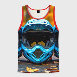 Мужская майка без рукавов Три синих шлема