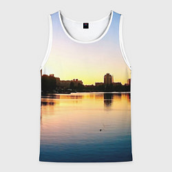 Майка-безрукавка мужская Шкиперская гавань в Санкт-Петербурге, цвет: 3D-белый