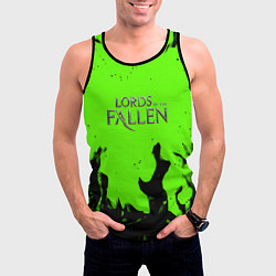Майка-безрукавка мужская Lord of the fallen flame, цвет: 3D-черный — фото 2